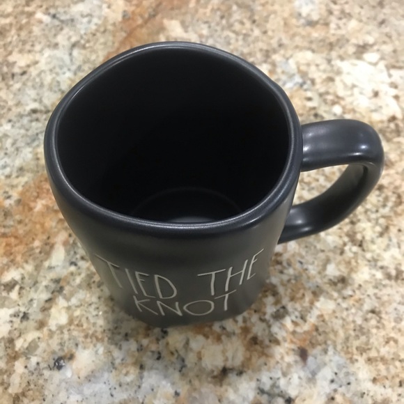 Rae Dunn new black cup says tied the knot - Picture 2 of 3